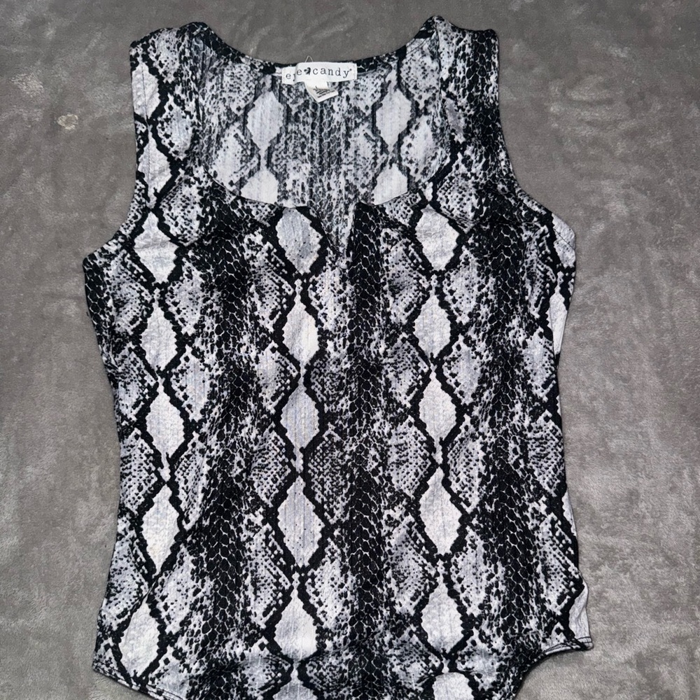 Snakeskin Eye candy Bodysuit